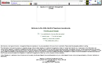 spectrum.com in 2000