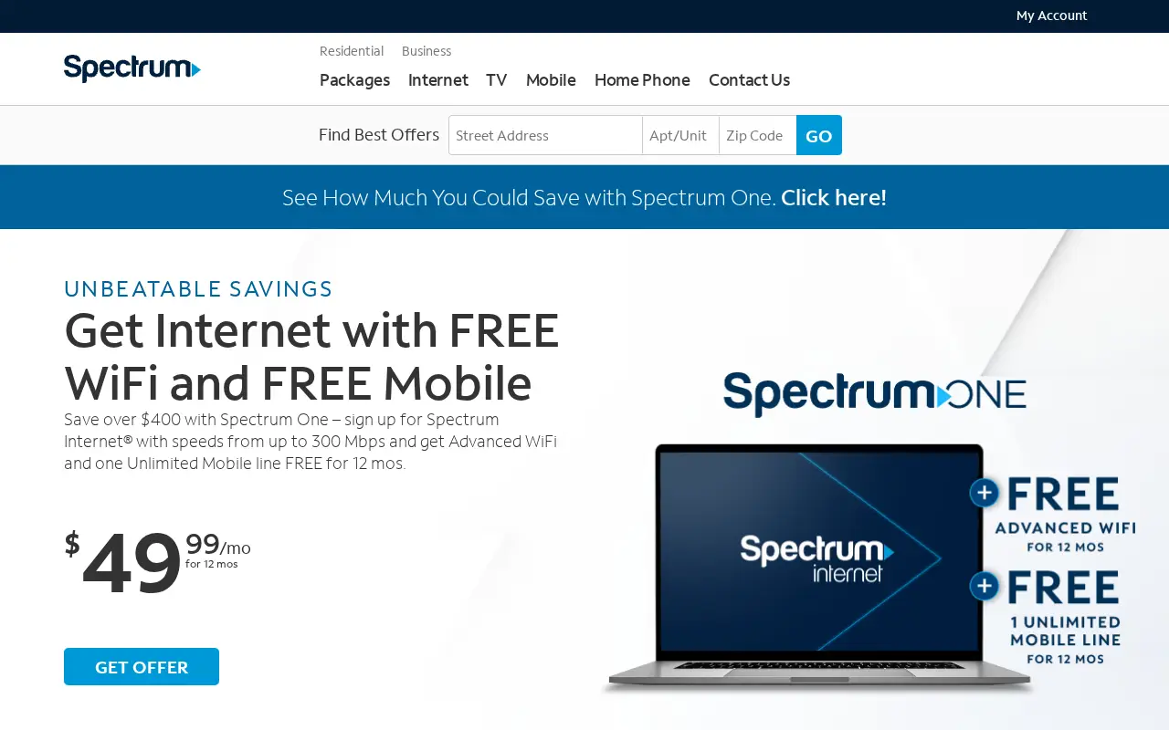 spectrum.com in 2023