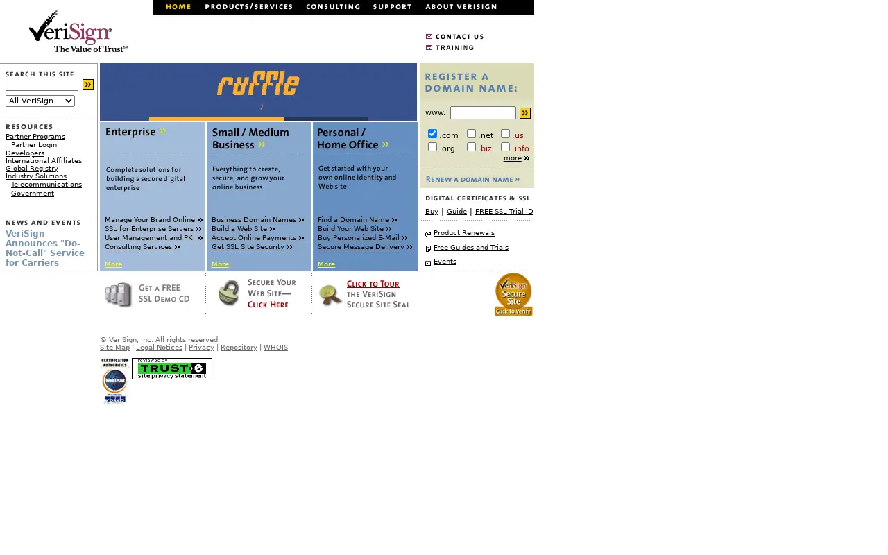 verisign.com in 2002