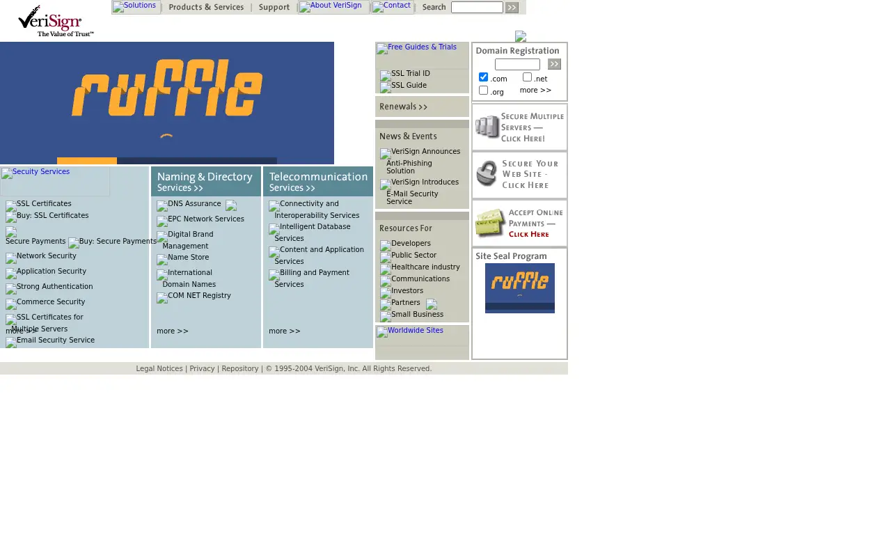 verisign.com on June 30, 2004