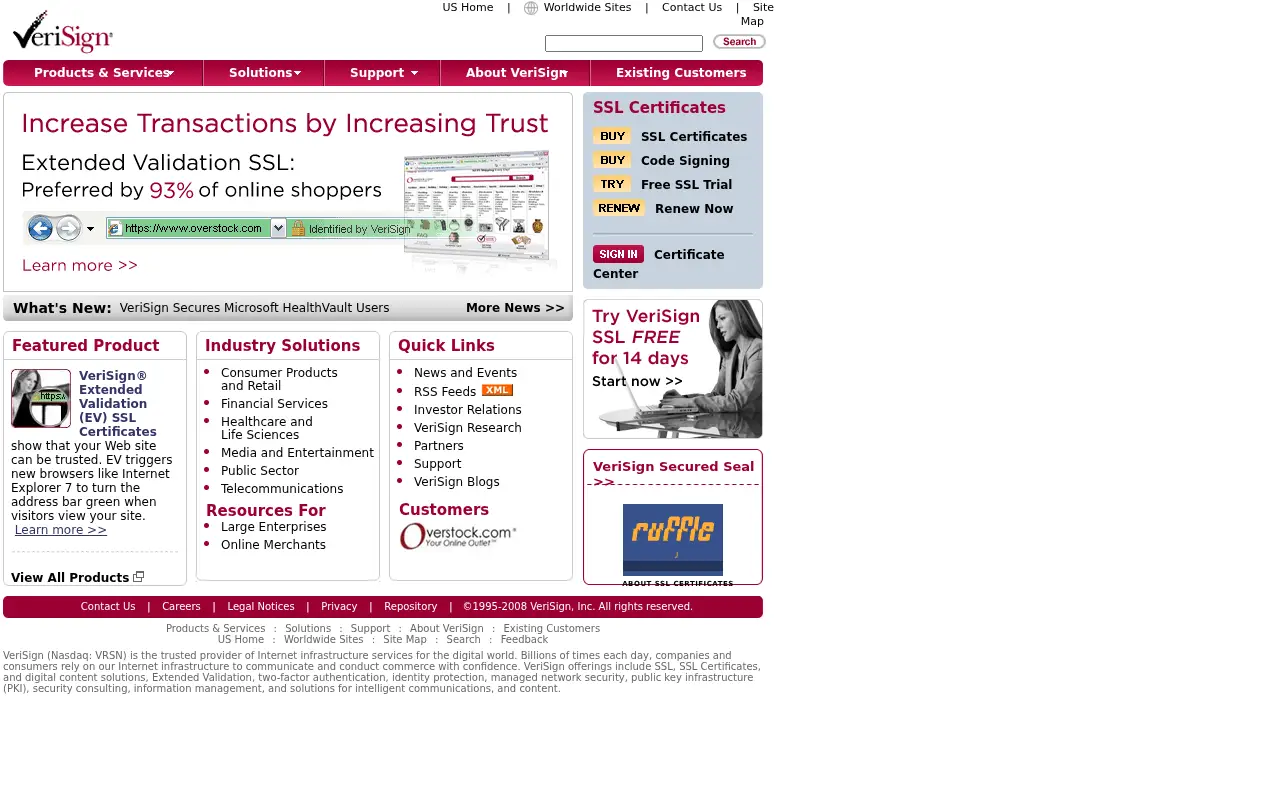 verisign.com on June 29, 2008