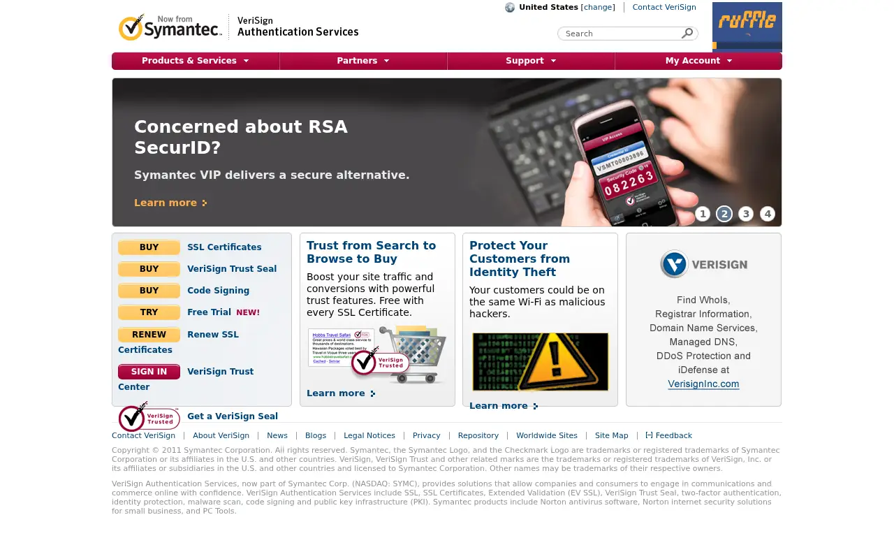 verisign.com on July 2, 2011
