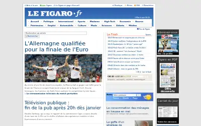 lefigaro.fr in 2008