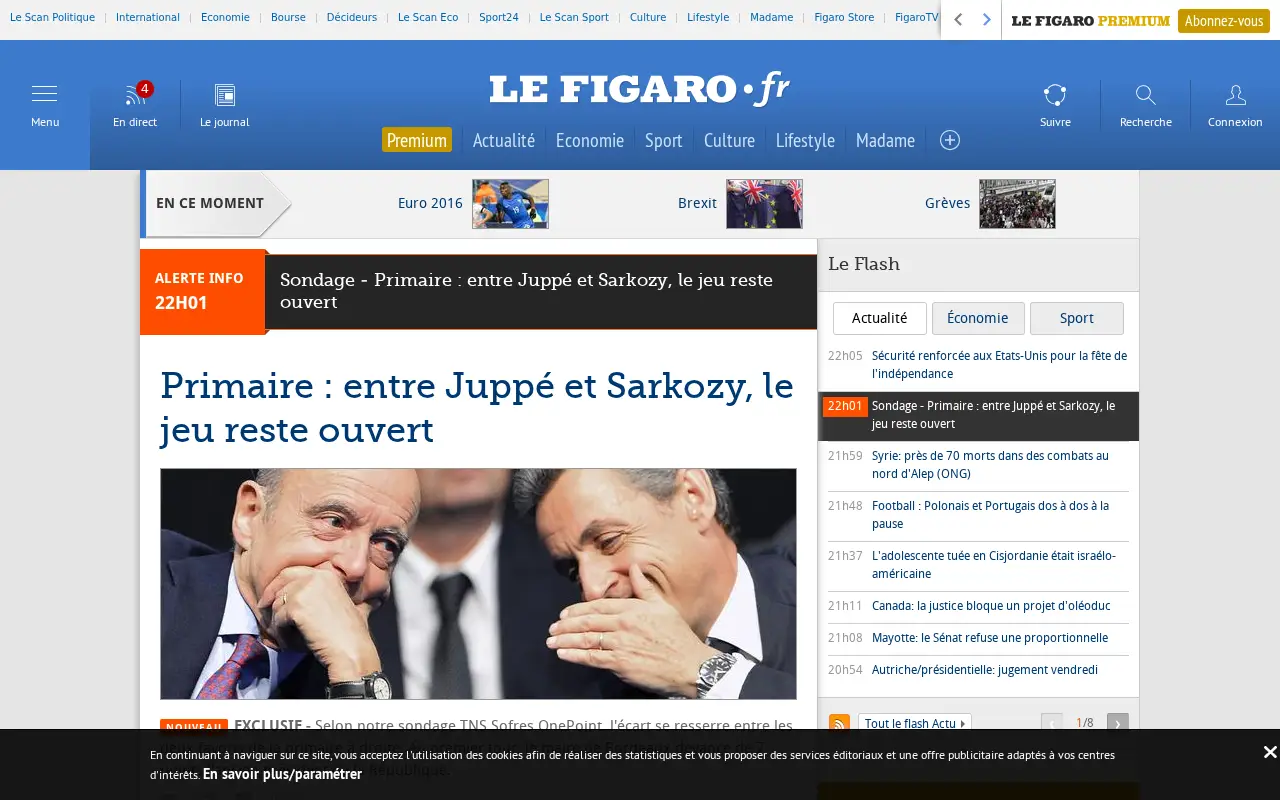 lefigaro.fr in 2016