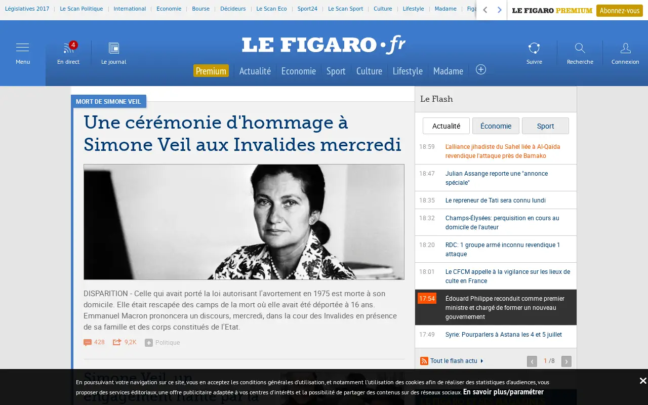 lefigaro.fr in 2017