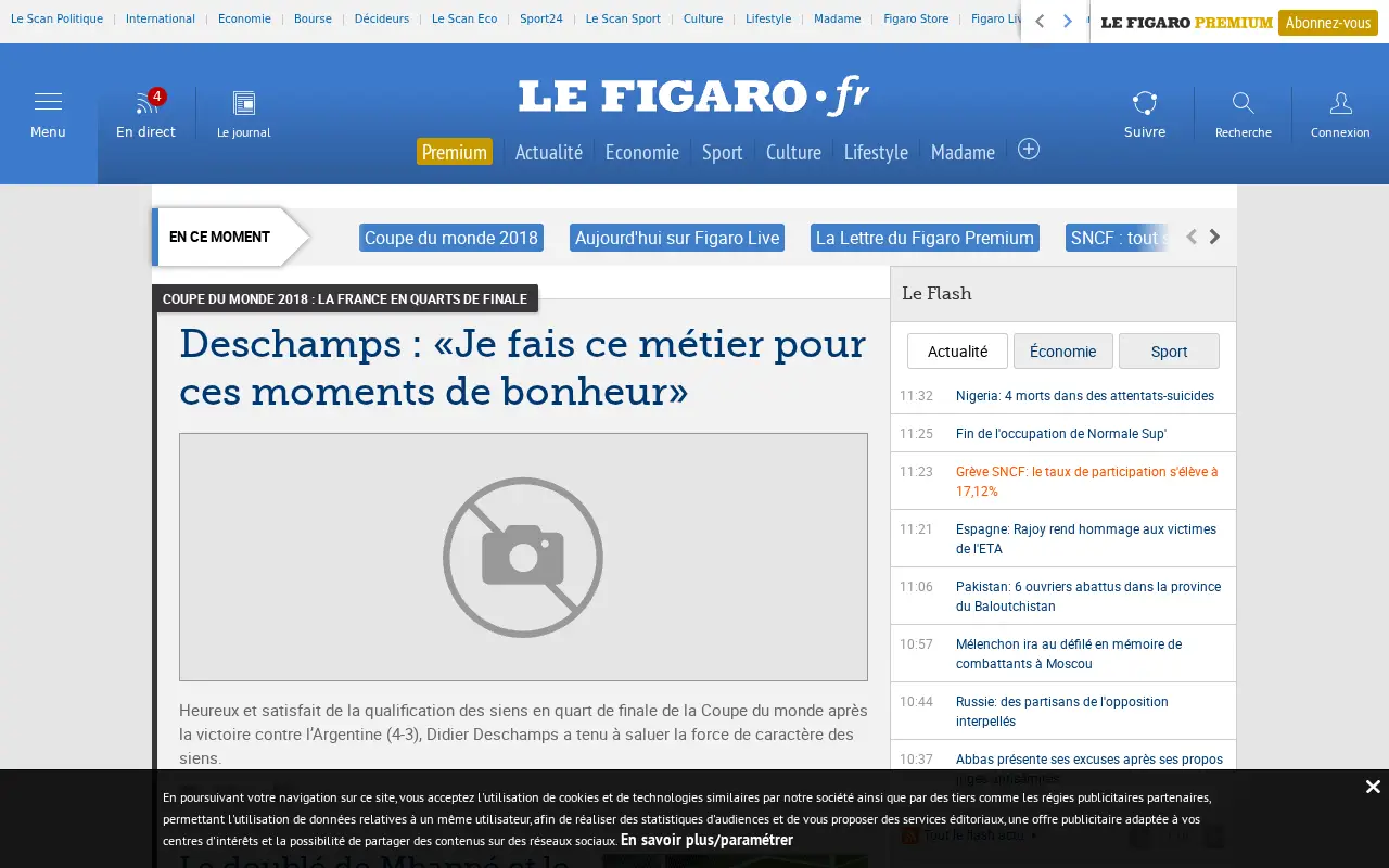 lefigaro.fr in 2018