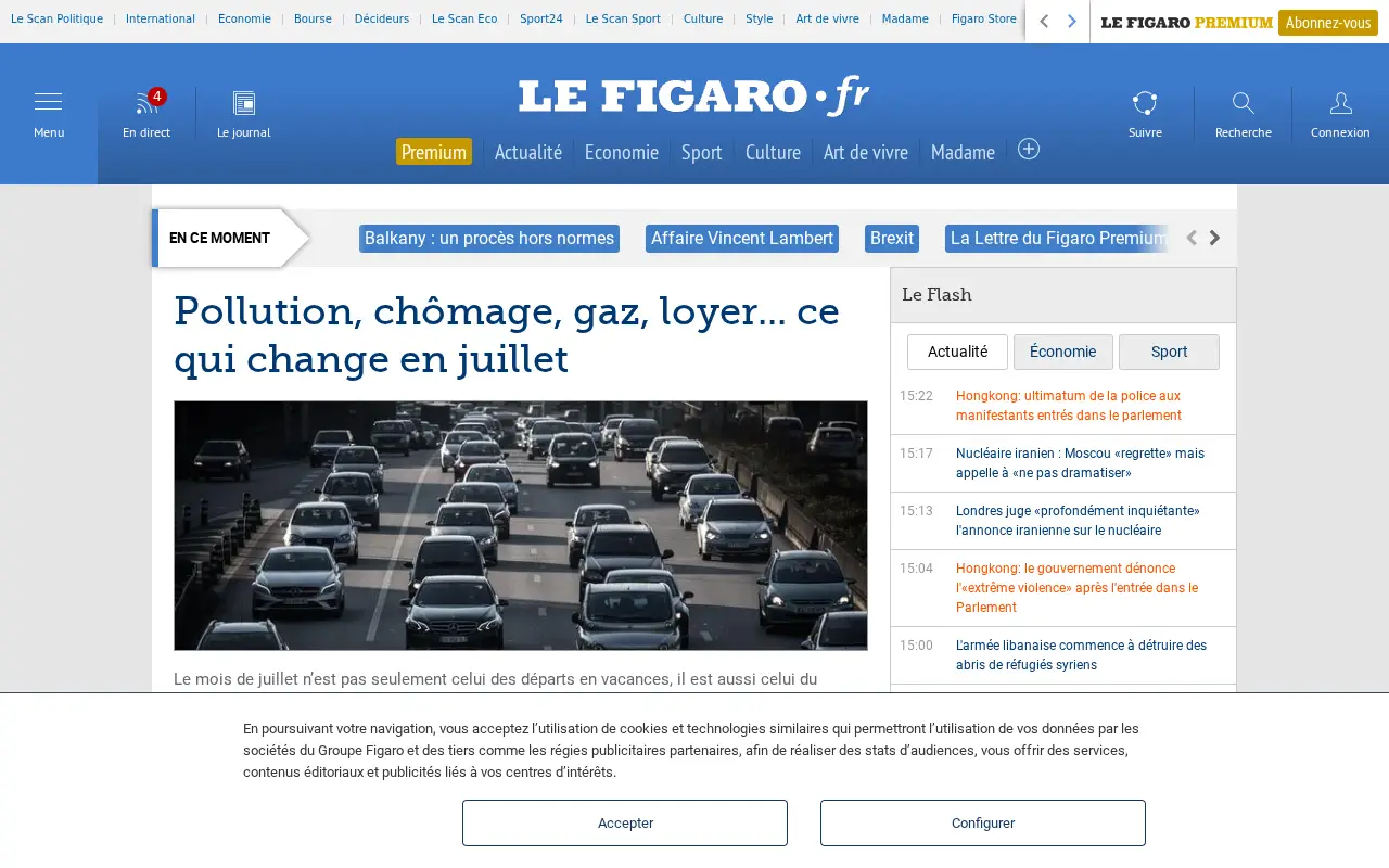 lefigaro.fr in 2019
