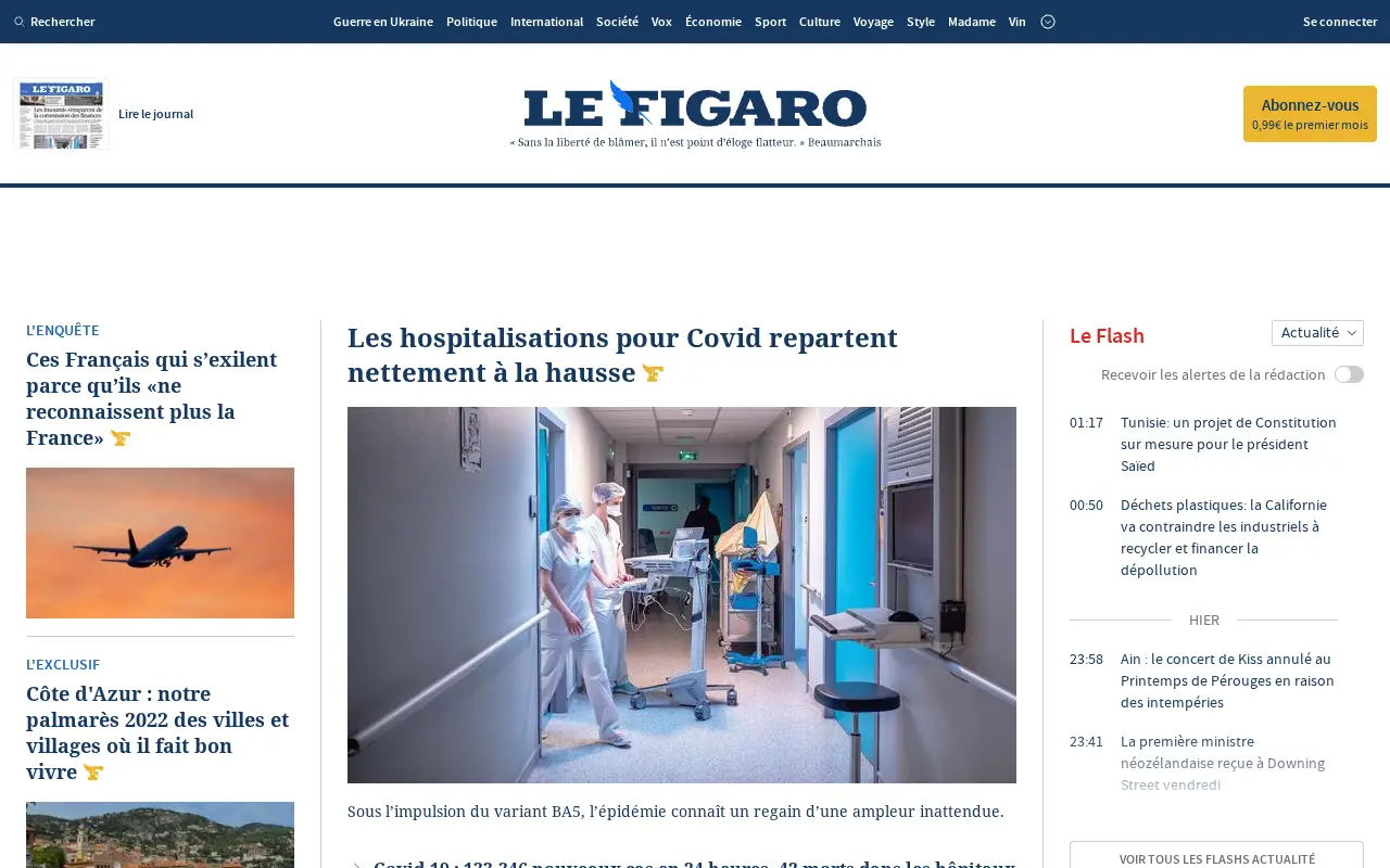 lefigaro.fr in 2022