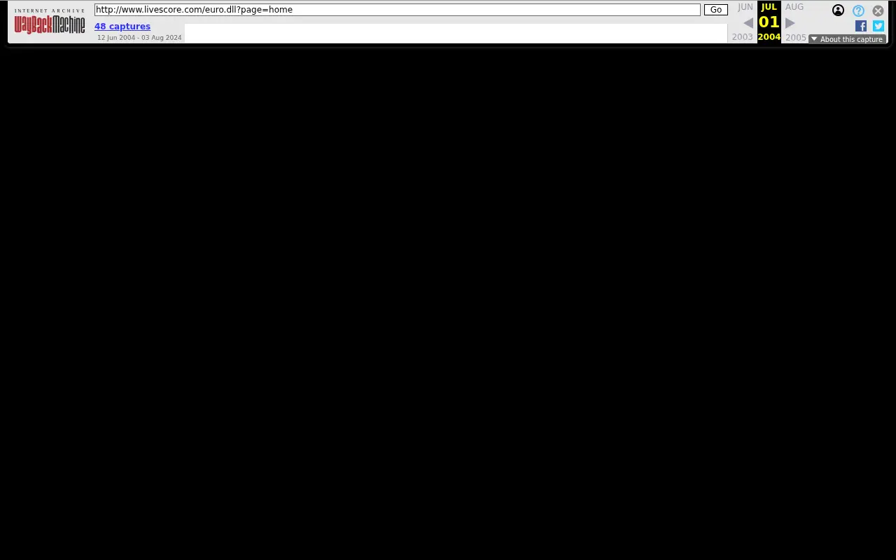 livescore.com on July 1, 2004