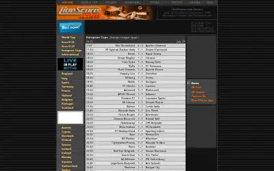 livescore.com in 2010