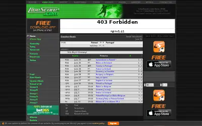 livescore.com in 2016