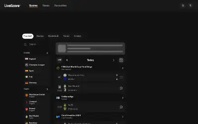 livescore.com in 2025