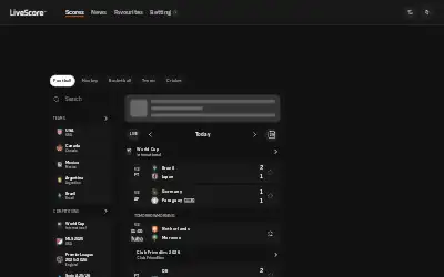 livescore.com in 2026