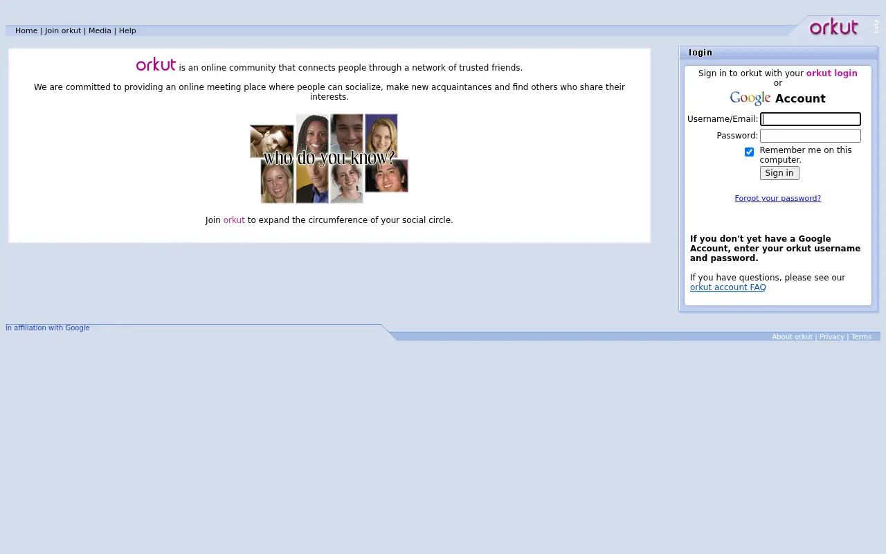 orkut.com in 2006