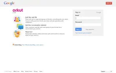 orkut.com in 2012