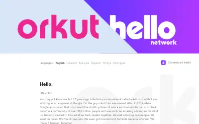orkut.com in 2018