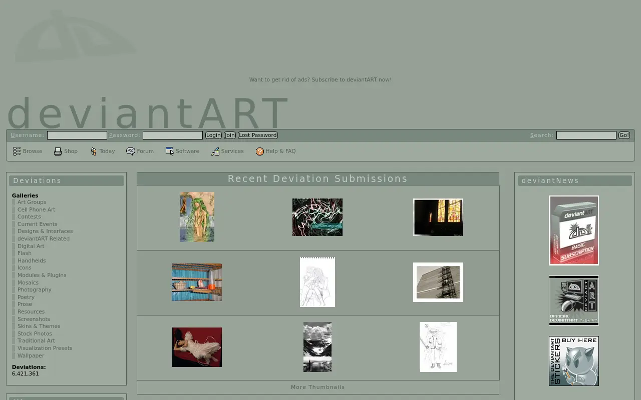 deviantart.com in 2004