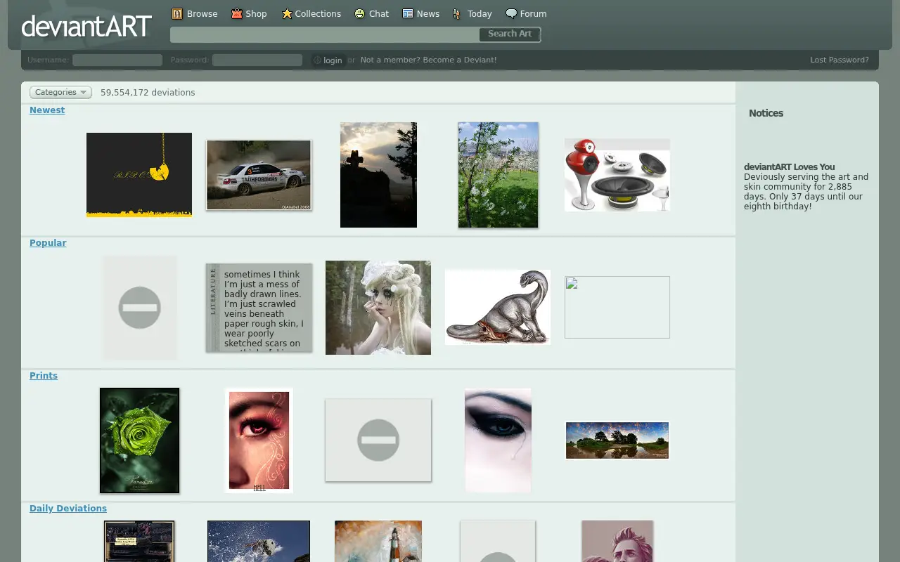 deviantart.com in 2008