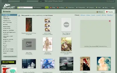 deviantart.com in 2009