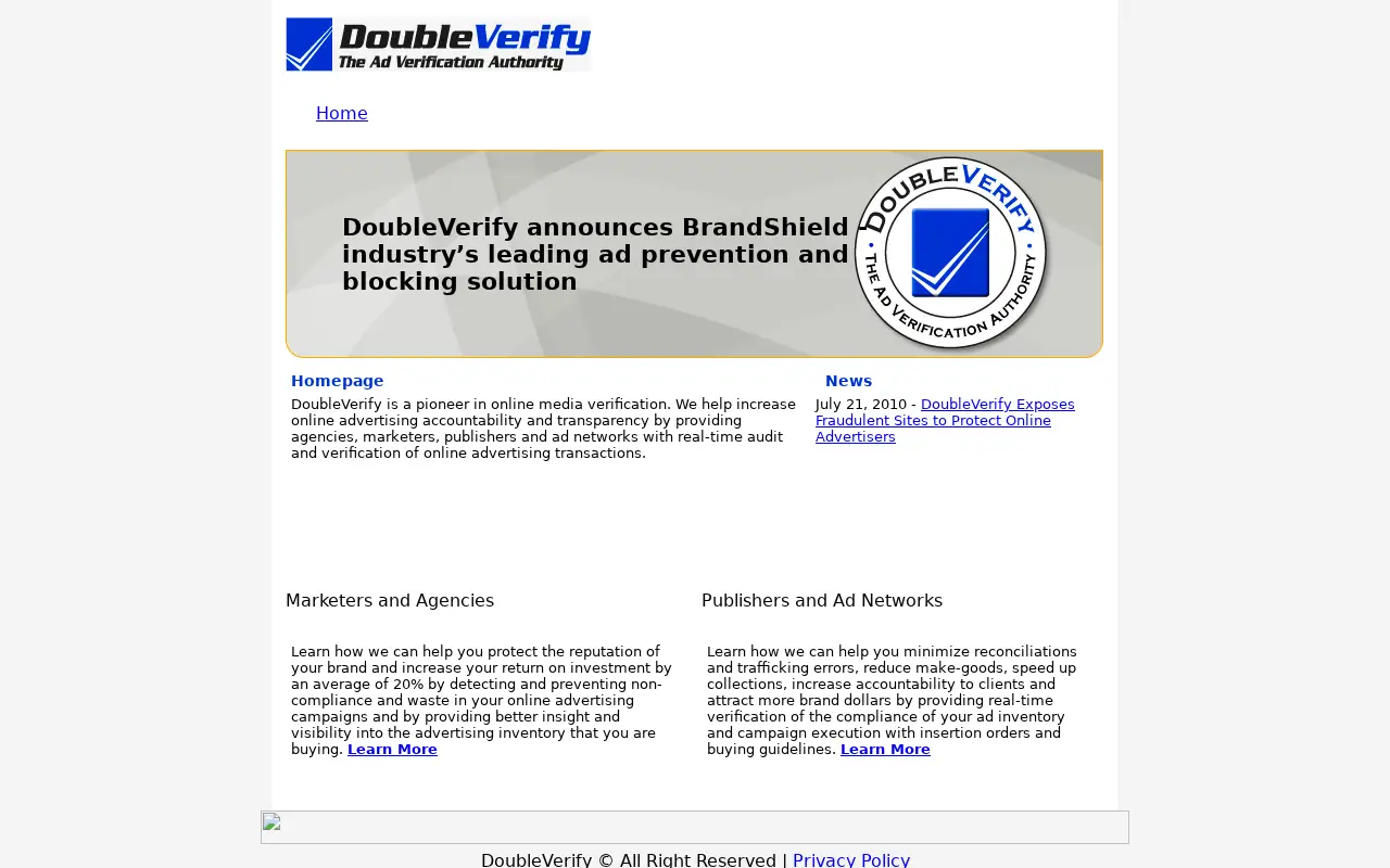 doubleverify.com in 2010