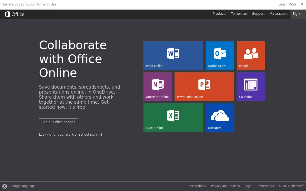 office.com in 2014