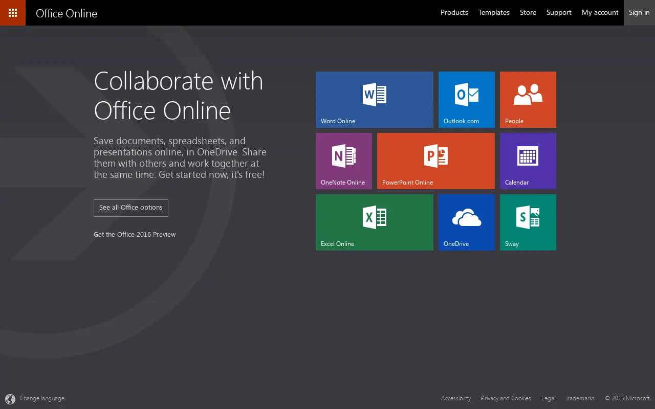 office.com in 2015