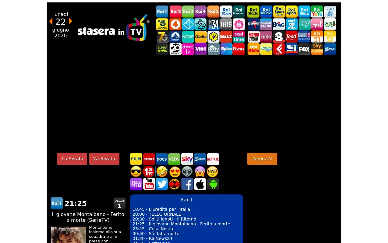 staseraintv.com in 2020