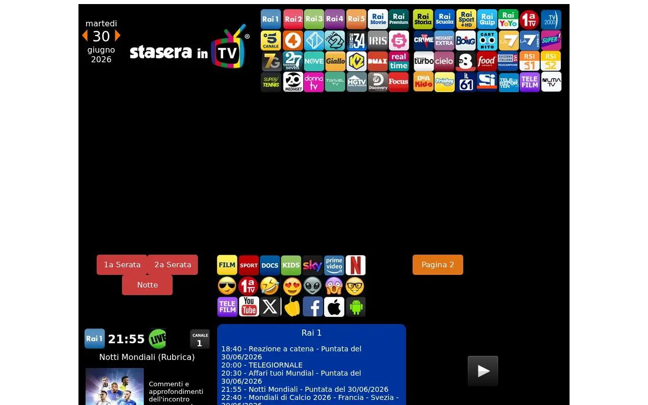 staseraintv.com in 2026