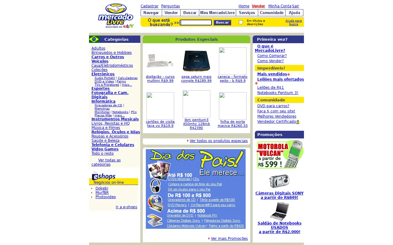 mercadolivre.com.br on July 24, 2003