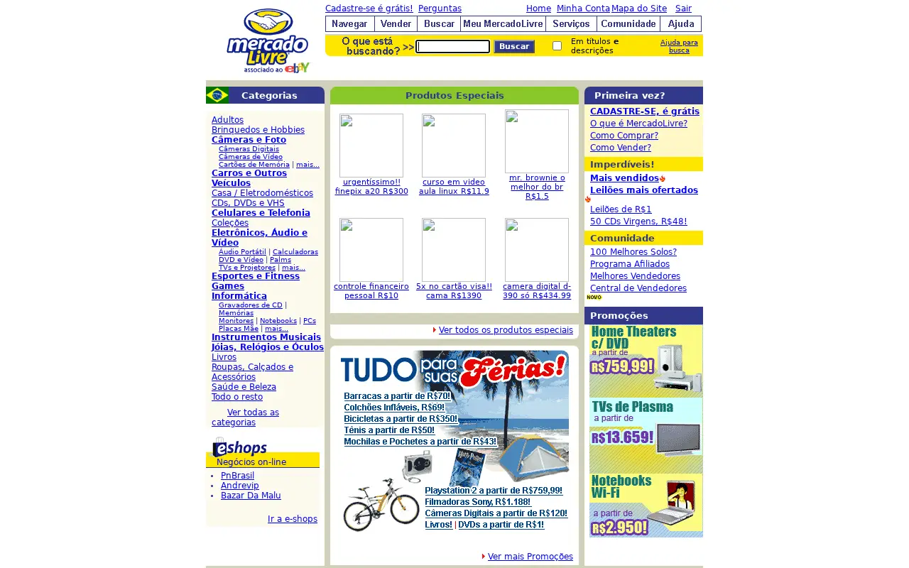 mercadolivre.com.br on June 30, 2004