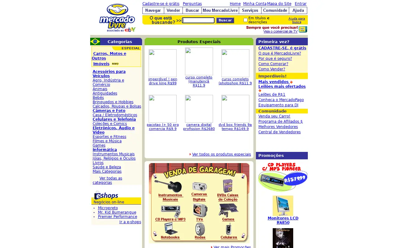 mercadolivre.com.br on July 1, 2005