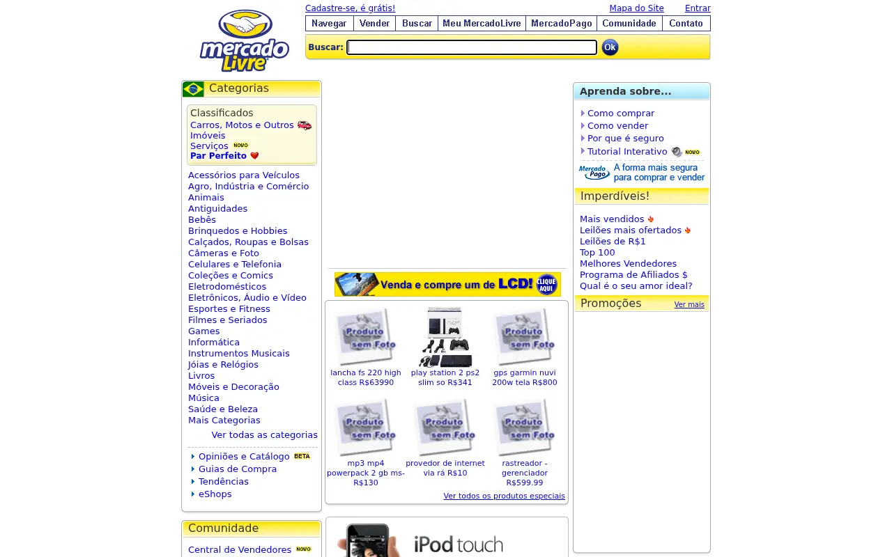 mercadolivre.com.br on July 1, 2008