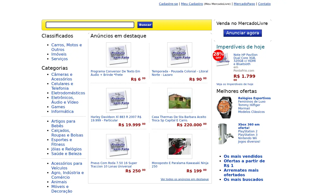 mercadolivre.com.br on July 2, 2010