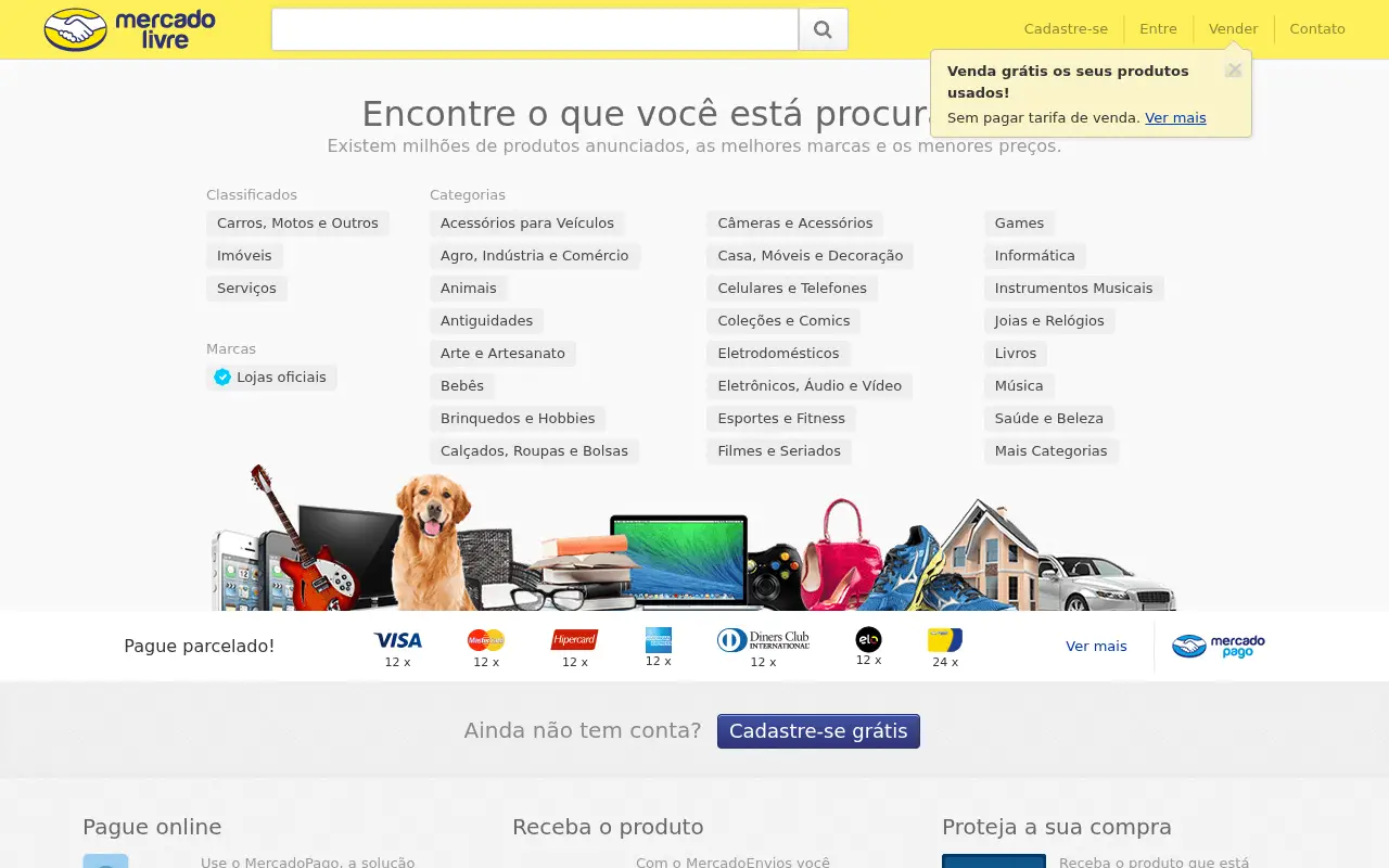 mercadolivre.com.br on July 2, 2016