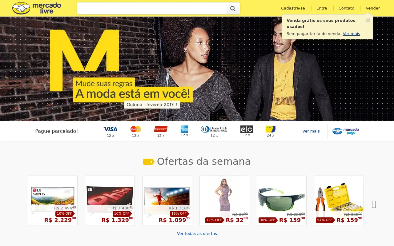 mercadolivre.com.br on June 30, 2017