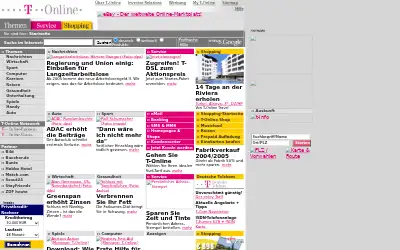 t-online.de in 2004