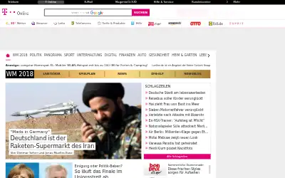 t-online.de in 2018