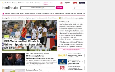 t-online.de in 2019