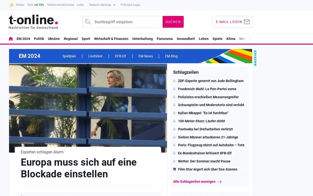 t-online.de on June 30, 2024