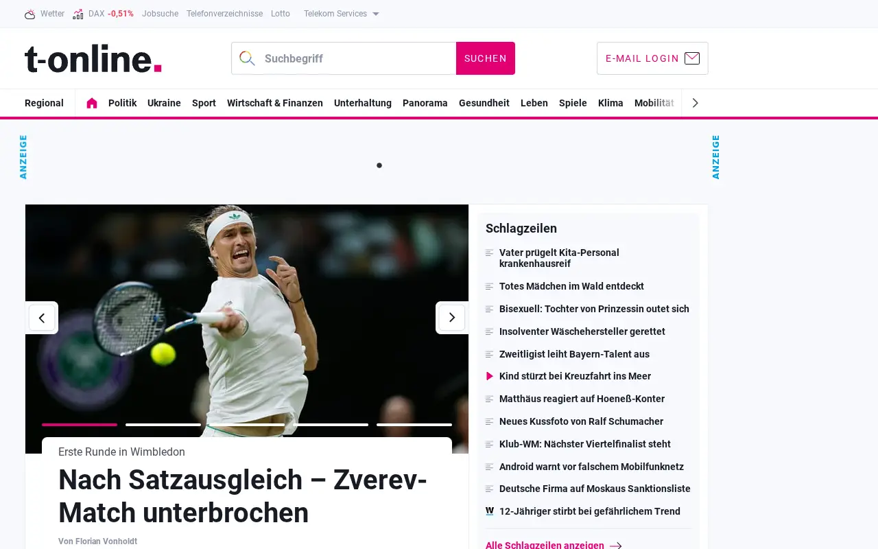 t-online.de on July 1, 2025