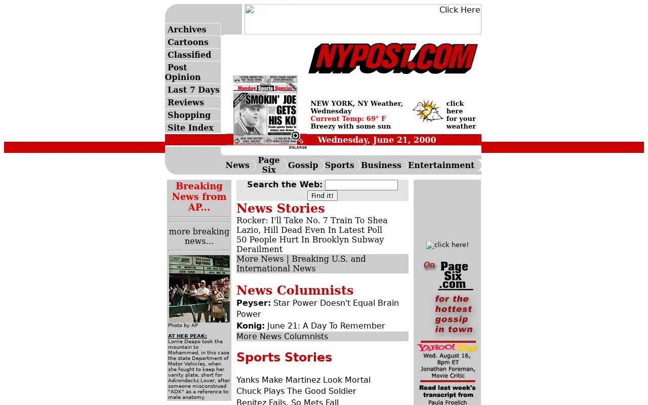 nypost.com on June 22, 2000