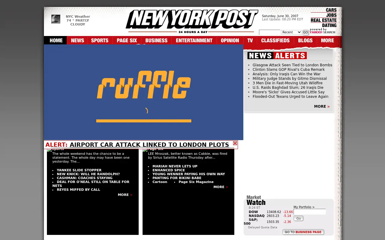 nypost.com on July 1, 2007