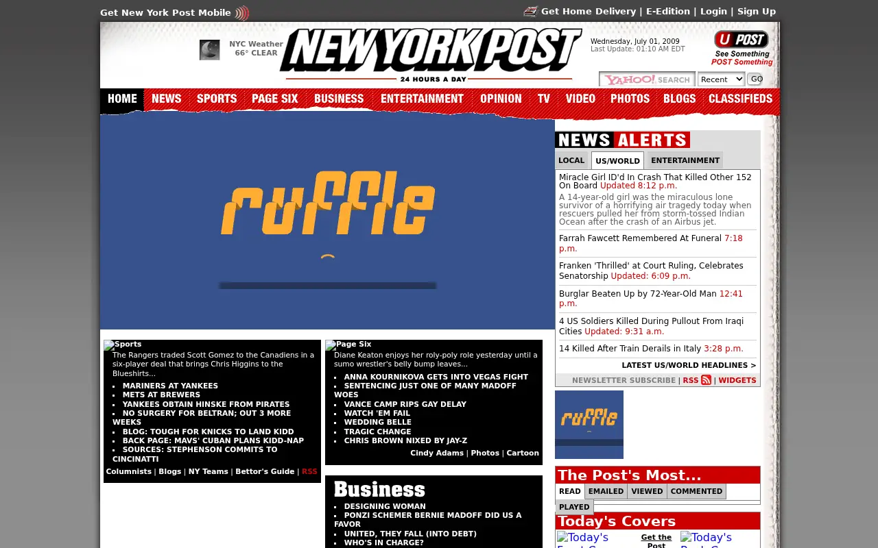nypost.com in 2009