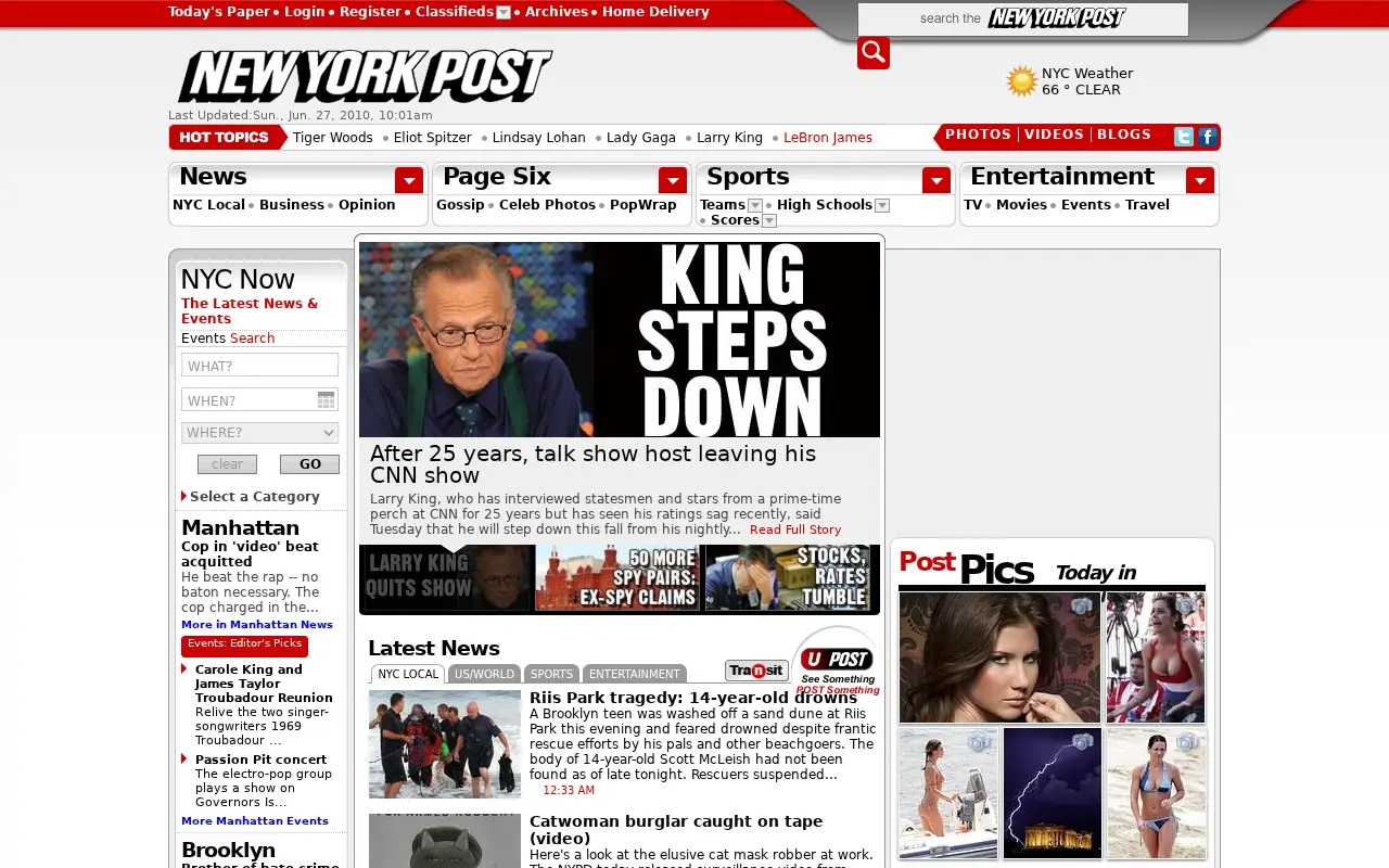 nypost.com in 2010