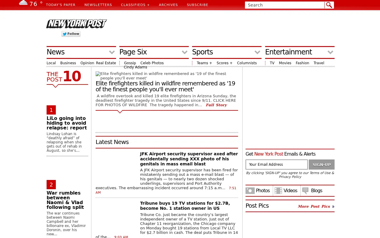 nypost.com in 2013