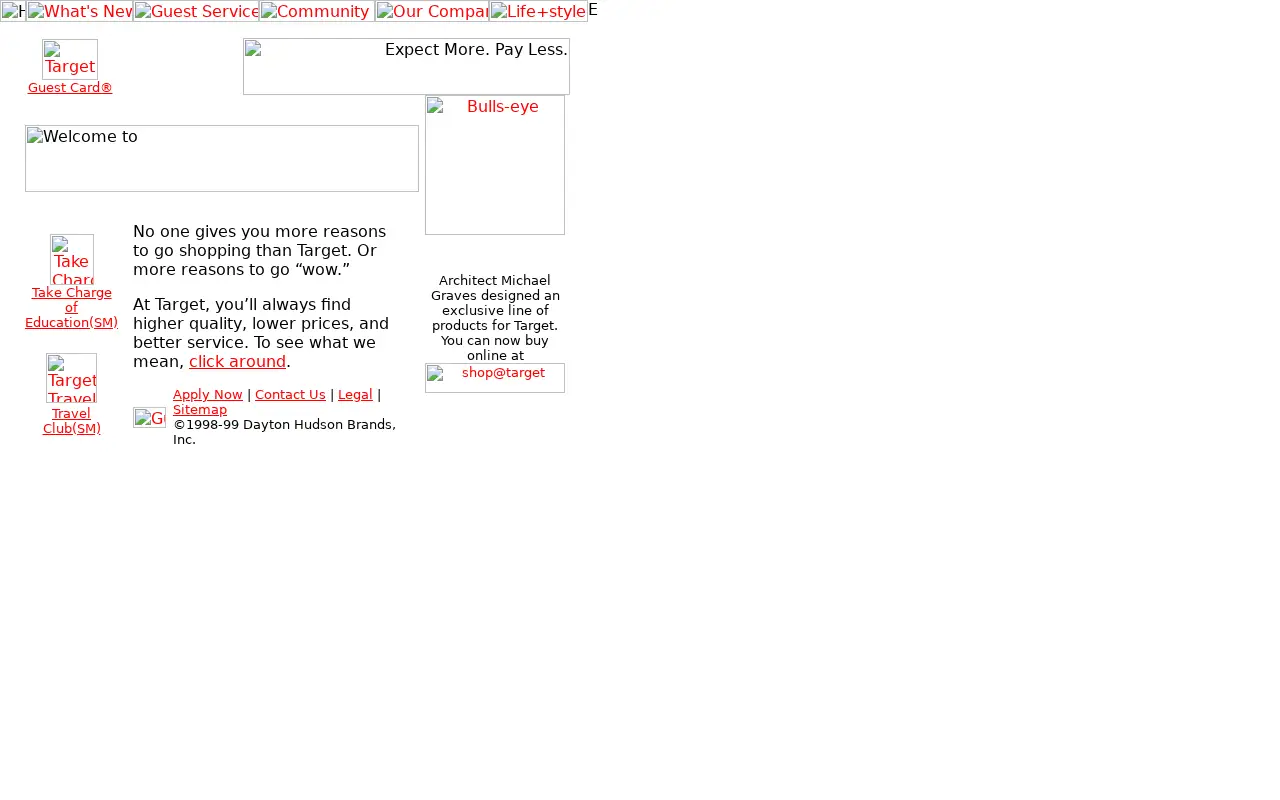 target.com on April 27, 1999