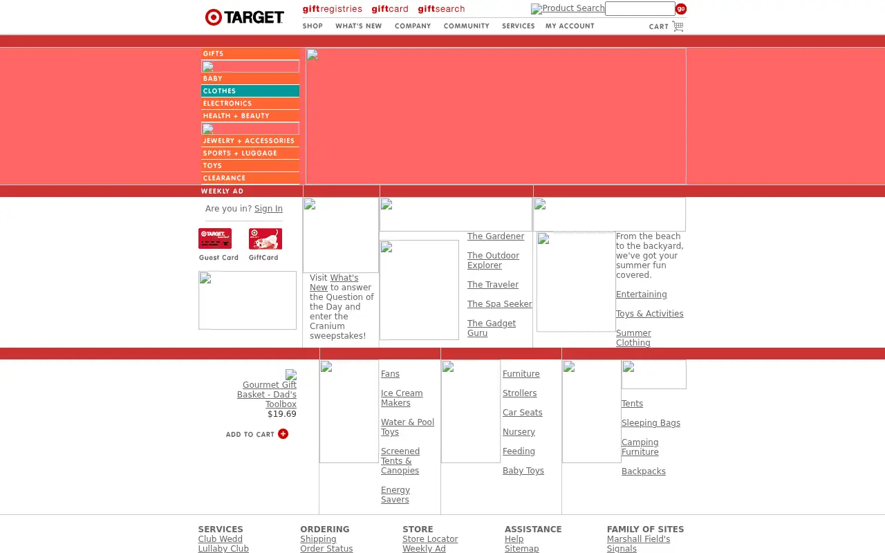 target.com in 2001