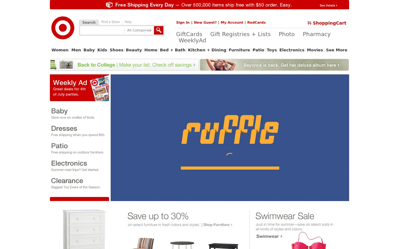 target.com in 2011