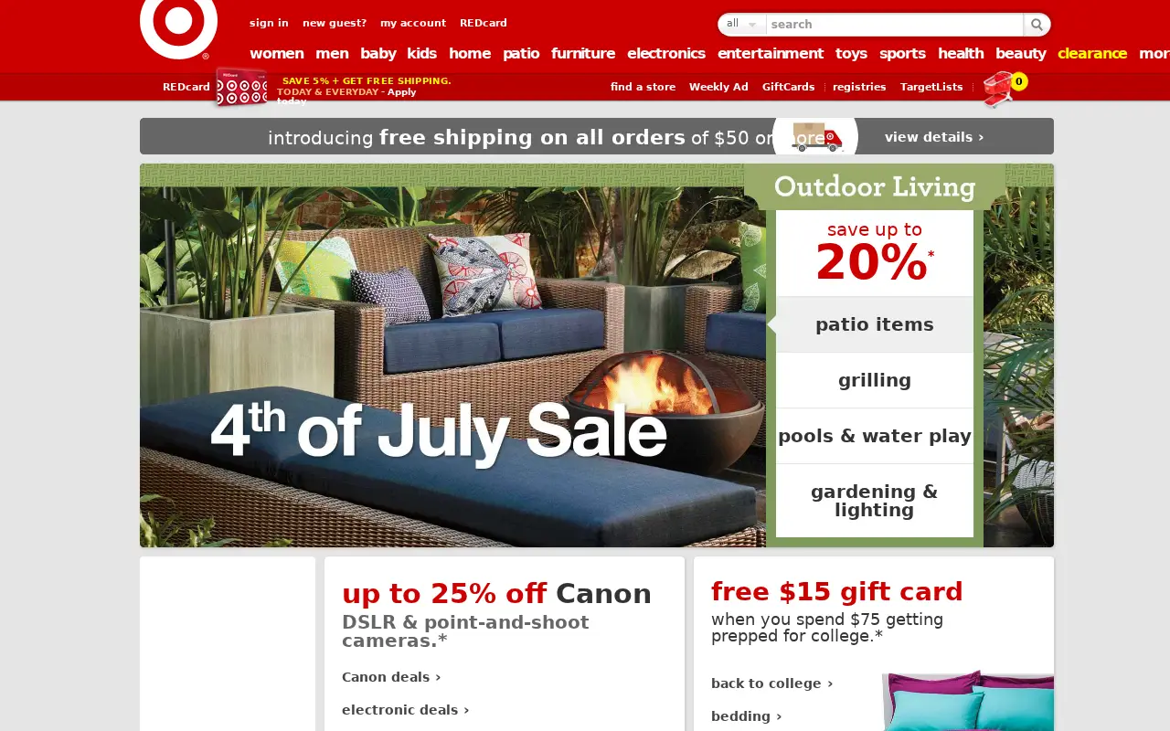 target.com in 2014