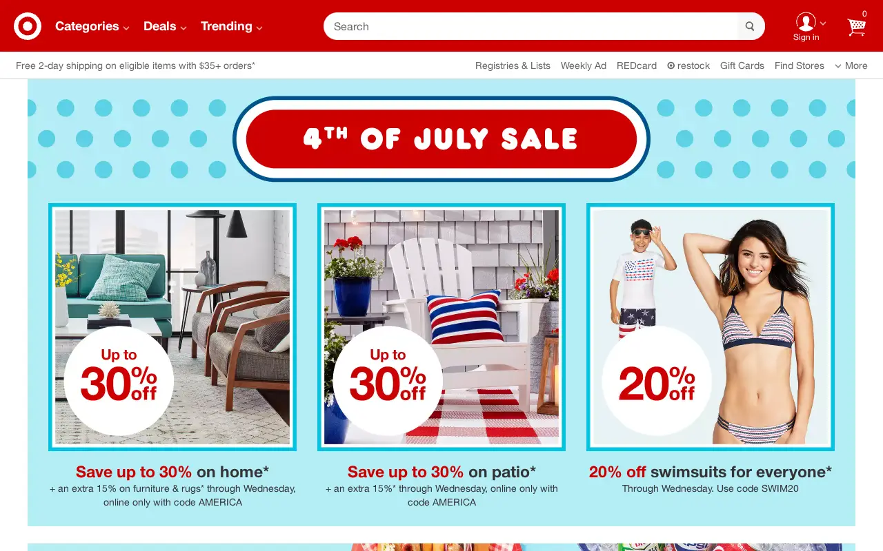 target.com in 2018